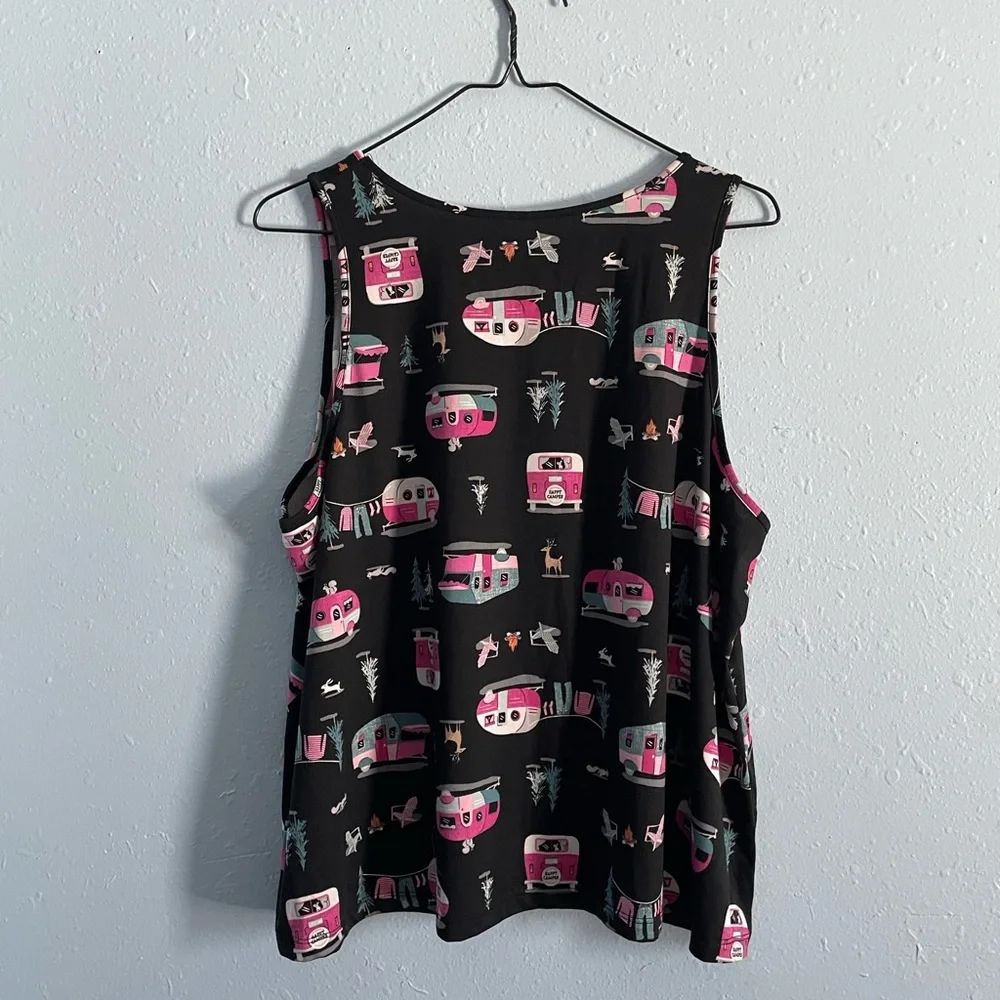 Camper pajama shorts and tank set - Picture 5 of 8